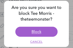 How to block people on Snapchat
